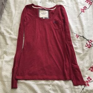 Maroon Long Sleeve Abercrombie